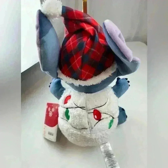 Disney Stitch Stuffed Toy Light Up Christmas Holiday LED 34cm - Picture 4 of 7